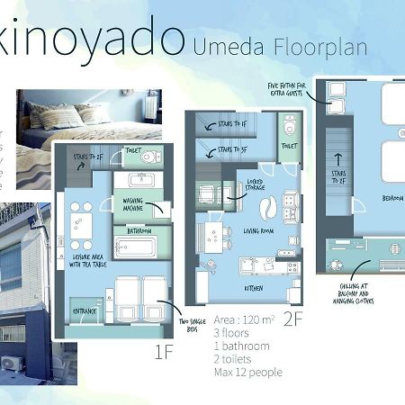 Yukinoyado Umeda Daire Osaka Dış mekan fotoğraf